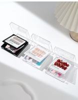 Fournisseur en gros Boîte de rangement transparente en acrylique pour ongles à couverture complète Boîte à ongles carrée élégante haut de gamme