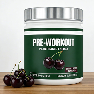 Poudre pré-entraînement végétalienne sans OGM à marque privée OEM, nutrition sportive superalimentaire premium pour le soutien de l'entraînement - Product Image 4