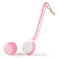Brosse de bain de bébé de maquillage tactile sensoriel de nettoyage de cils doux avec la longue poignée