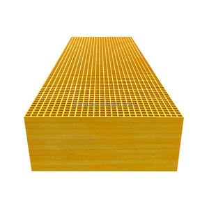 Rejilla antideslizante de seguridad de fibra de vidrio PP HDPE, rejilla pultruida tipo I, rejilla de drenaje de alta resistencia FRP para muro de contención - Product Image 6