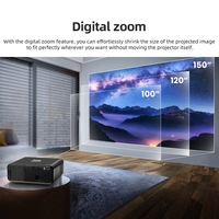 Vente chaude Usine AUN U001 4K 18000 Lumens Portable Home Cinéma LED HD Projecteur Numérique