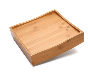 Handmade Bamboo Rectangular Storage Container with Handle and <strong>Compartments</strong> for Nuts and Candies Food Use Only - Product Image 5