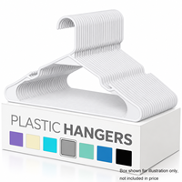 Cintres à vêtements en plastique blanc antidérapants AINARE, écologiques, robustes, légers, vente en gros pour magasins de vêtements, directement de l'usine