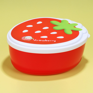 BPA Miễn Phí 4 Pcs Set Phim Hoạt Hình Snack Hộp Dâu Tây Hình Dạng Mini Kẹo Boxes120ml + 200Ml + 350Ml + 500Ml Nhựa Thực Phẩm Lưu Trữ Container - Product Image 1