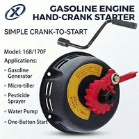 Leichter RC-Starter für Benzinmotoren 168F 170F Einfacher Start Mechanischer Federstarter für Gartenfräse Wasserpumpe Go-Kart
