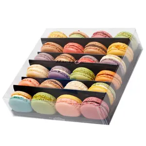 High Quality Transparent Recyclable Clear Plastic Macaron Box clear plastic macaron box recyclable