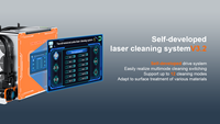 Machine de nettoyage au laser pulsé portative et légère sans compresseur d'air externe pour le nettoyage de la rouille, de la peinture et des surfaces métalliques