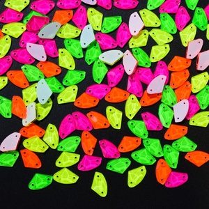 Galactic Glass Sew on Rhinestones Sewing Siam Neon Flat Back Stones for Clothes <b>Accessories</b> <b>Wedding</b> Dress - Product Image 5