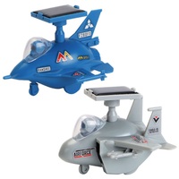 Kit de Chasseur Aérospatial Solaire STEM, Jouet Éducatif, Modèle d'Avion à Énergie Verte Auto-alimenté avec Télécommande, Cadeau Scientifique pour l'Apprentissage