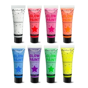 All'ingrosso vernice luminosa dipinta a mano pittura del corpo umano pittura a 8 colori a base d'acqua di arte vernice fluorescente - Product Image 5