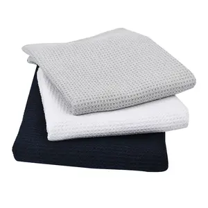 Wholesale Microfiber Dish Towels Kitchen Drying Towel Waffle Weave White Hand Towel