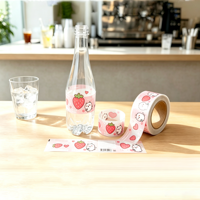 Étiquette de film rétractable imprimée en gravure personnalisée et durable pour l'emballage des bouteilles de jus et de boissons
