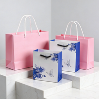 Sacs de shopping en papier kraft avec poignées, personnalisables par le fabricant OEM, impression de logo, design écologique, emballage cadeau pour boutique de détail