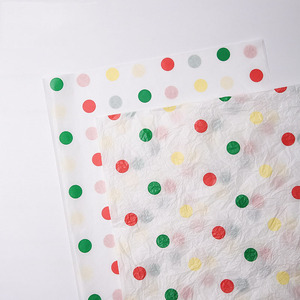 Thickened snow pear <b>paper</b> Small playful <b>color</b> dot underlay <b>paper</b> Flower packaging Primed snow pear <b>paper</b> - Product Image 4
