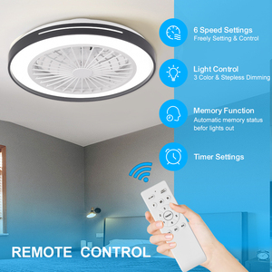 Xd163 mới thông minh DC Motor LED quạt trần với ánh sáng thiết kế hiện đại điều khiển từ xa 8 Blades Dimmable RGB cho phòng ngủ - Product Image 5