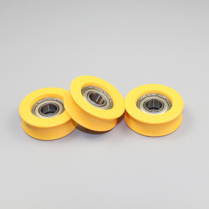 Poulies en U en acier inoxydable pour fenêtres et portes en PVC, roulements 698ZZ, rouleaux en caoutchouc, rouleaux pour portes et fenêtres, directement de l'usine - Product Image 4