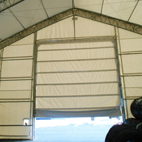 Tente de stockage robuste, imperméable, garage portable, structure en acier galvanisé et tissu pour entrepôt industriel, abri de stockage