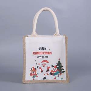 Bolsa de Yute Laminada de Lujo para Regalos, Personalizada al por Mayor, de Tamaño Estándar, Ecológica, Orgánica, Natural, para Recuerdos de Boda - Product Image 2