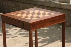 Étagère <span class=keywords><strong>de</strong></span> <span class=keywords><strong>rangement</strong></span> en bois avec tiroir, table d'échecs pliable, organisateur pour pièces <span class=keywords><strong>de</strong></span> jeu et meubles <span class=keywords><strong>de</strong></span> <span class=keywords><strong>jeux</strong></span> <span class=keywords><strong>de</strong></span> société - Product Image 2