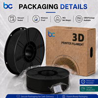 Filamen PLA-CF 1.75mm 1kg Kekuatan Tinggi Kaku Permukaan Matte untuk Drone RC Printer 3D FDM Ringan Filamen Serat Karbon