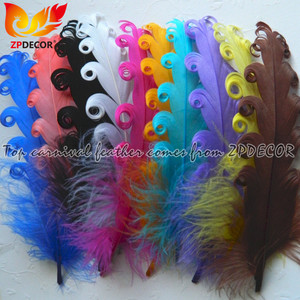 Zpdecoration-plumas de ganso de colores variados, satinadas para manualidades, colores variados, venta al por mayor - Product Image 5