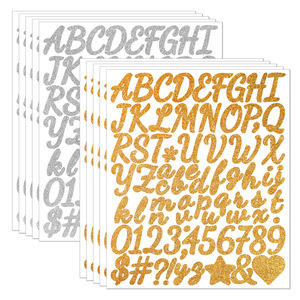 Autocollants personnalisables en vinyle imperméable à l'eau avec <span class=keywords><strong>lettres</strong></span> et chiffres à paillettes, imprimés UV, pour boîtes <span class=keywords><strong>aux</strong></span> <span class=keywords><strong>lettres</strong></span>, étiquettes, panneaux, feuilles de carnet, cadeaux - Product Image 4