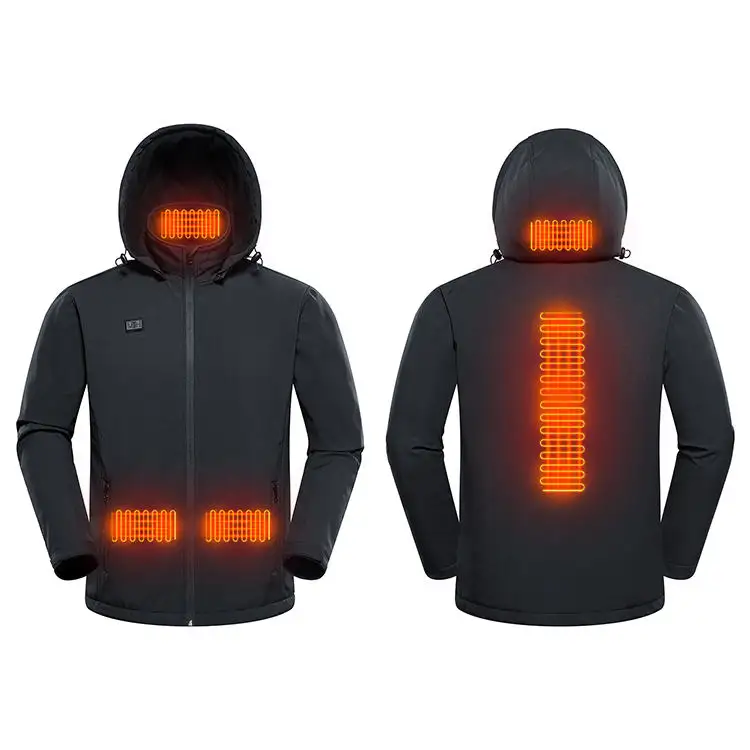 New Mens Light Weight Electronic Heated Coats Outdoor Heated Jacket For Man