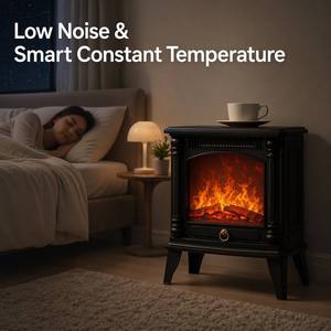 Mini Chimenea Eléctrica con Llama Ajustable, Calentador de Espacio Silencioso para Oficina y Estación de Trabajo - Product Image 5