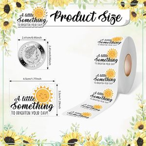 Autocollants ronds adhésifs imperméables <span class=keywords><strong>pour</strong></span> étiquettes professionnelles, emballages artisanaux et cartes de remerciement <span class=keywords><strong>pour</strong></span> anniversaires/mariages - Design mignon en papier - Product Image 2