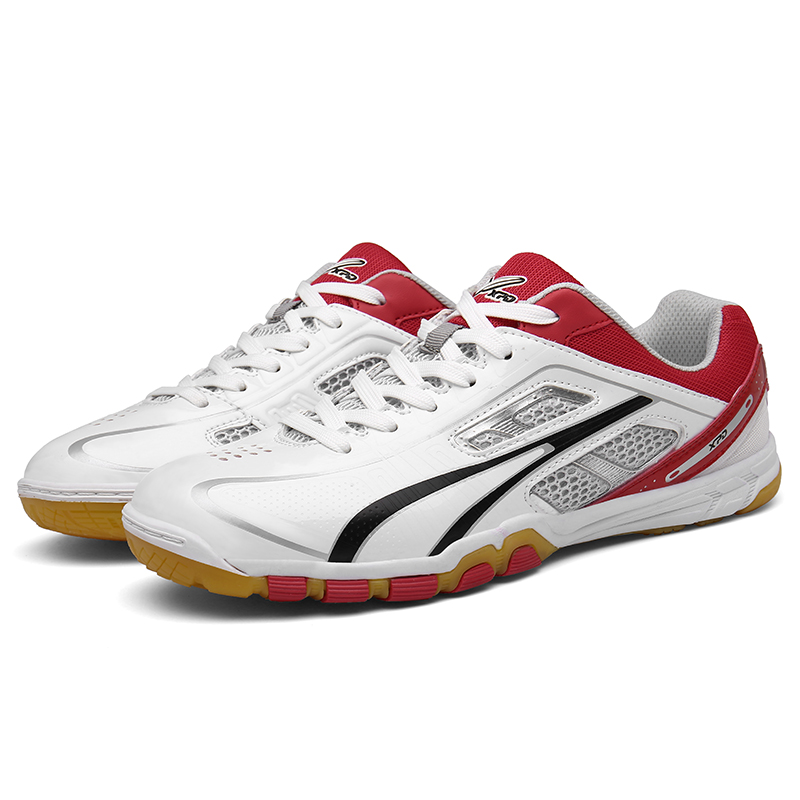 Высокая зачистки кожа с перфорацией + MD sole Взрослый мужской и женской обуви Молодежная профессиональная спортивная обувь для игры в бадминтон