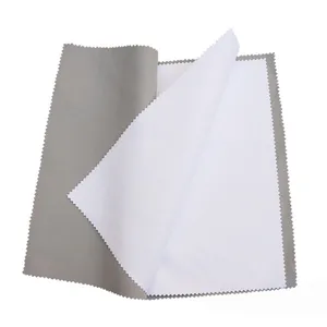 new design page format microfiber jewelry cloths 4 layers overlock silverware polishing cloth wiping cloth