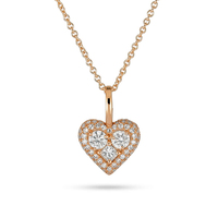 Milskye S925 Sterling Zilver Hartvormige Liefde Zirkoon Hanger Valentijn Ketting Voor Vrouwen
