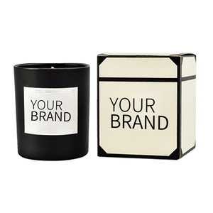 Boîte à bougies personnalisée d'approvisionnement en usine, <span class=keywords><strong>bougie</strong></span> en verre dépoli parfumée à la cire de soja naturelle sans fumée - Product Image 6
