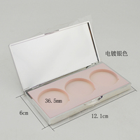 Étui vide pour palette de maquillage (fard à joues et fard à paupières) en ABS recyclable, personnalisable (OEM/ODM), avec 3 couleurs