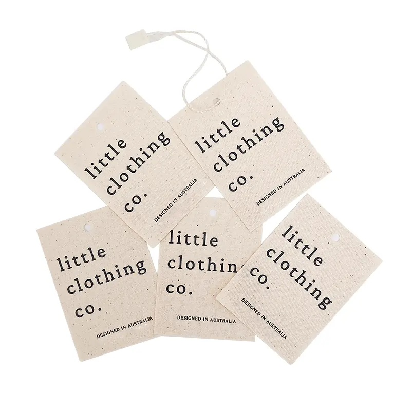 Customized canvas hang tags customized clothing hang tags customized cotton and linen