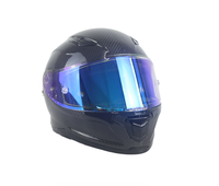 Casque intégral en fibre de carbone OEM, homologué DOT, anti-buée, boucle à dégagement rapide, casque pour motos, vente en gros