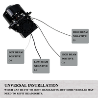 Lentille de projecteur Bi-LED 2.0 5800K 8000 Lumens pour la rénovation des phares de voiture, haute luminosité, ajustement universel