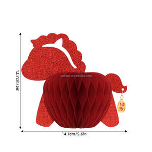 Horse <strong>Unicorn</strong> Scorpius Paper Decoration <strong>Party</strong> <strong>Supplies</strong> Horse Ornaments Paper Balls with Magnet for Home Decor - Product Image 2