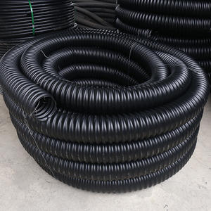 Tuyau ondulé en carbone <span class=keywords><strong>pré</strong></span>-intégré souterrain HDPE avec manchons de câble de lampadaire en fil d'acier - Product Image 1