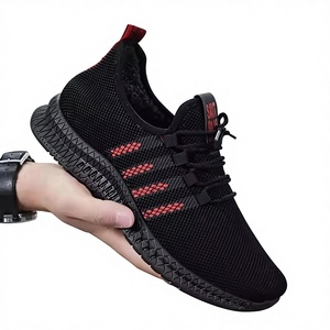 Zapatillas de running y caminar casuales para hombre con forro de algodón, a la moda, color negro, para primavera y otoño, estilo urbano. - Product Image 1
