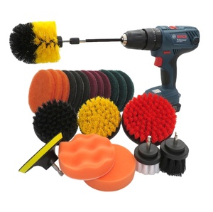 Cepillo de Limpieza para Detallado de Autos, Cepillo para Alfombras con Cabezal para Taladro, Juego de Cepillos Eléctricos para Detallado de Autos con Kit de Taladro - Product Image 1