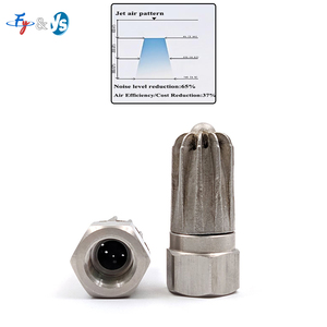 Buse <span class=keywords><strong>de</strong></span> soufflage premium 1/4'' à filetage interne 208 en acier inoxydable, économe en énergie, pour pulvérisation <span class=keywords><strong>de</strong></span> prétraitement <span class=keywords><strong>de</strong></span> surfaces industrielles - Product Image 1