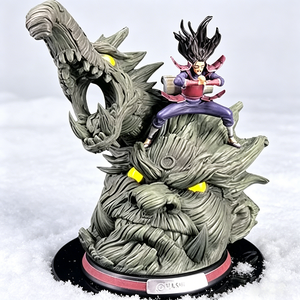 Figura Coleccionable de Resina de Guerrero Ninja con Dragón de Madera, Modelo Decorativo para Adultos, en Caja - Product Image 3
