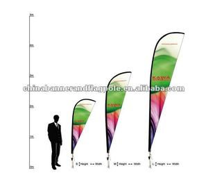 Advertising <strong>Custom</strong> Flying <strong>Banners</strong> Bow Sail Feather <strong>Teardrop</strong> Flag - Product Image 5