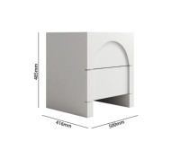 NOVA Lit double blanc, lit king size capitonné crème, chambre à coucher complète, ensembles de meubles de chambre