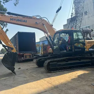 Equipo de excavación Hyundai 220LC-9S, excavadoras sobre orugas, maquinaria de sitio de construcción, excavadora usada