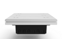 KNX/EIB 2 Gang 4 Touches Smart Home System Switch Built-in 2 Relais Bouton Poussoir Panneau de Commutation