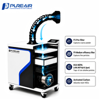 Extracteur de fumée de soudure de table Pure-Air PA-FS300 avec filtre HEPA et garantie d'un an pour la soudure manuelle