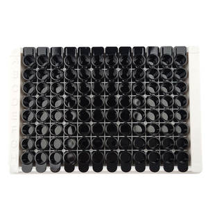 Cotaus Cadre noir en plastique jetable Plaque <span class=keywords><strong>Elisa</strong></span> 96 puits stérile à liaison élevée pour laboratoire pcr - Product Image 4