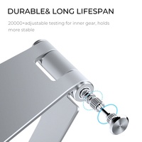 Support de téléphone portable pliable et flexible en alliage d'aluminium Leadingplus, compatible avec iPad, pour bureau